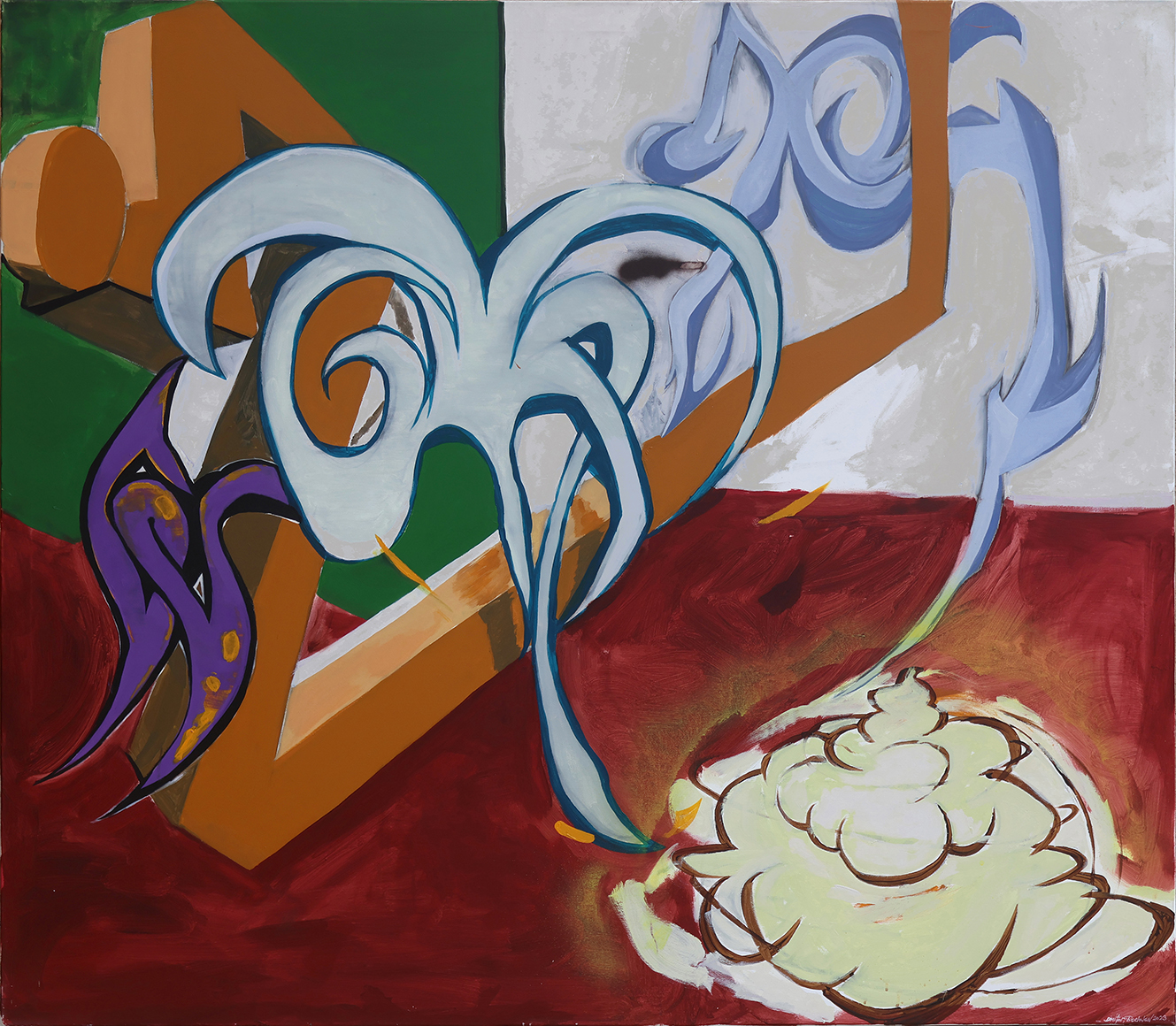 Pivot 4, 2023 Acrylic on canvas, 150x170cm